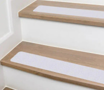 15-pack självhäftande halkfria trapptejp, 10 x 60 cm PEVA-säkerhetstejp, halkfria remsor för trappor