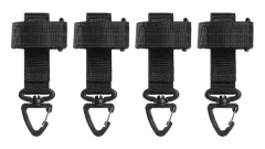 4-pack Taktiskt Bältesnyckelring Molle Nyckelring Bältesklämma Vävband
