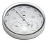 Barometer med termometer och hygrometer, väderstation med urtavla, mäter barometriskt tryck