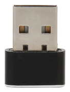 USB Mouse Mover Tiny Oupptäckbar med separat läge På Av-knappar Stöder 3 spår Plug and Play Håller PC Laptop Awake Black