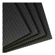 3k kolfiberplatta laminatplatta panel (200x300x2,0mm, Twill Full Matte)