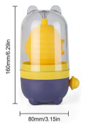IC Snabb Äggulamixer Egg Scrambler Manuell Hand Golden Egg
