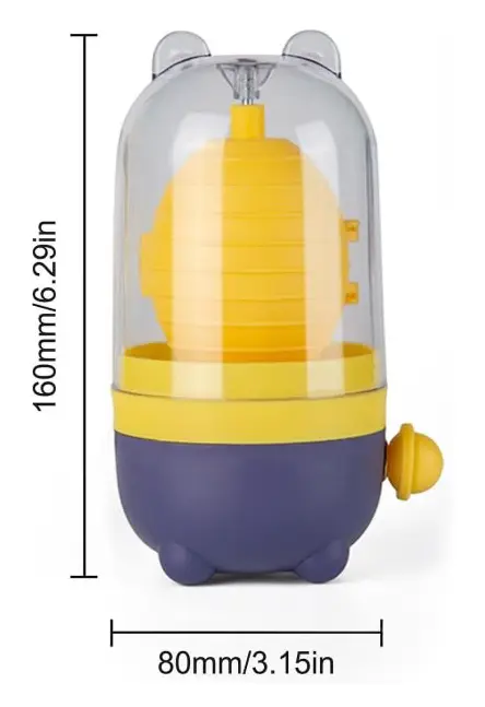 IC Snabb Äggulamixer Egg Scrambler Manuell Hand Golden Egg