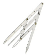 Ögonbrynslinjal Trepunkts positionering Permanent Makeup Symmetriskt verktyg Grooming Stencil Shaper Balanslinjal Silver