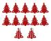 12 st julgransbesticksfodral bordsdekoration sked