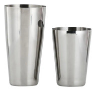 Rostfritt stål cocktailshaker set (rostfritt stål natur), 820ml och 650ml