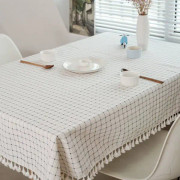 Vit och blå rutig duk (blå och vit 60x60cm) Cot
