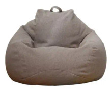 Extra Large Bean Bag Stolar Soffa Cover Inomhus Lazy Lounger F?r Vuxna Barn brun 80x90cm Cherry