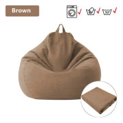 Lazy BeanBag Sofföverdrag utan Fyllning Lounger Sittpuff Sittsäck Asiento Soffa Tatami Stolsöverdrag