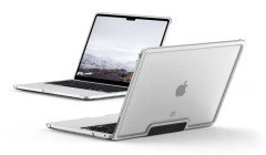 [U] Lucent series Case Macbook Pro 13.3" (2020-2021 M1, 2022 M2)- Clear - Hårt fodral för bärbar dator - 13" - issvart - för Apple MacBook Pro (13''