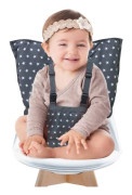 Baby bärbar justerbar matstol rem är ett måste