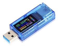 USB-testare Multimeter 3.0 USB-spänningstestare 3,7-30V 0-4A USB, Meter Voltmeter Ammeter IPS Färgskärm Kapacitet Strömladdare Detektor AT34