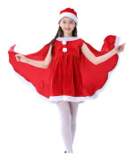 Julkappa med hatt, flickors kostym julklänning outfit, Ha