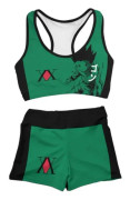 Hunter x Hunter Cosplay Kostym Gym Sport Träning Löparshorts BH Yoga Set Träningsdräkt Fitness