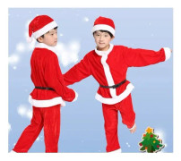 Baby Pojke/Flicka Jultomte Jultomte Far Jul Kostym Kostym Barn Nyår Barnkläder Klänning Set Toddler Flicka