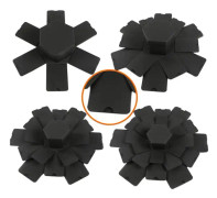 Explosionsbox, Presentförpackning - Hexagon Svart