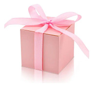 50-pack Favorlådor 2x2x2 tum Godisaskar Rosa Presentaskar (Rosa,