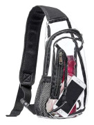 Genomskinlig axelväska, Mini PVC axelbandsryggsäck, Casual Clear Bac