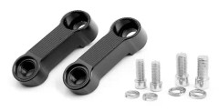 Motorcykelbackspegelmonteringsförhöjningsadapter, 10 mm 8 mm backspegel black