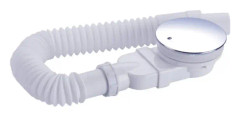 Abs kupol extra-platt duschbrunn, vit