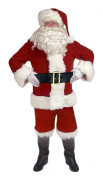 Jultomtekostym för män och kvinnor - set - jultomtedräkter för vuxna - män och kvinnor - hel juldräkt 5 stycken (m)_