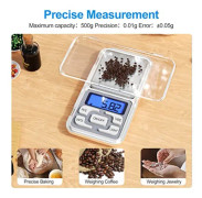 Precision köksvåg, 0,01g-500g, Mini Multifunctional Food S