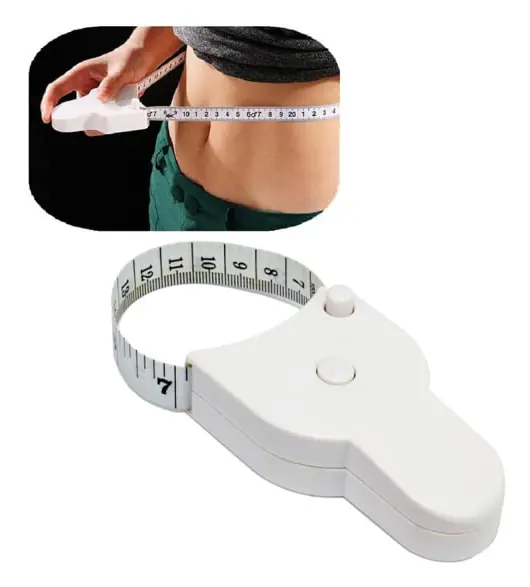 (Vit) Automatisk Infällbar Kroppsmåttband - 152 cm Te,ZQKLA