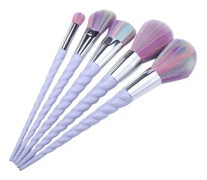 5st Sminkborstar - Unicorn - Rainbow multifärg Sunmostar