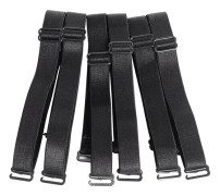 Damunderklädestillbehör (set om 3, svart*1,5 cm) Elastiska justerbara avtagbara ersättnings BH-band, bredd band