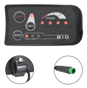 5pin S810 E-cykelmätare LED-display Ip65 36v Uart för elcykel Elcykelmätare(36v)