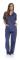Dam Scrub Set Sex Pocket Medicinska Scrubbar (V-hals med Cargo