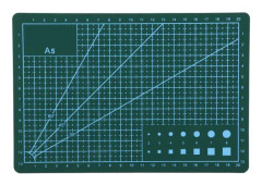 A5 Slitstark PVC-skärmatta Cut Pad Board Självläkande Handgjorda DIY-verktyg Grön