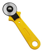45 mm roterande skärare med ergonomiskt handtag för rullande tyg, DIY-hantverksverktyg för läder, sömnad, papper