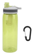 770 ml bärbar filtrerad vattenflaska utomhus vattenrenare för camping vandring nödsituation gul