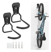 2-pack cykelkrokar, järn cykelhängare, kraftiga L-formade