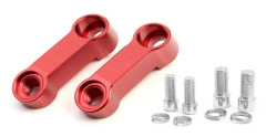 Motorcykelbackspegelmonteringsförhöjningsadapter, 10 mm 8 mm backspegel red