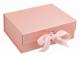 Slipsbox med rosett Magnetisk presentask Stor slipsbox med rosett Återanvändbar dekorativ ask Presentaskar Displayask för smycken Bröllop Födelsedagspresenter