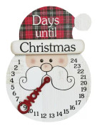 Julkalender Hängande Dagar Kvar Till Jul Nedräkningsskylt Trä Jultomte Nedräkningskalender för Jul Hem Inomhus Utomhus Väggdekoration