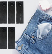 Bältesförlängare för jeans och byxor, 5-pack midjeförlängningsbyxor Elastiska midjeförlängare för jeans Byxor Kjolar