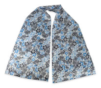 Elegant förkläde i scarf-stil för vuxna (blå blomma)