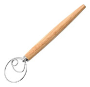 Dansk degvisp Holländsk vispkrok Handmixer i trä Verktyg för tårtbröd