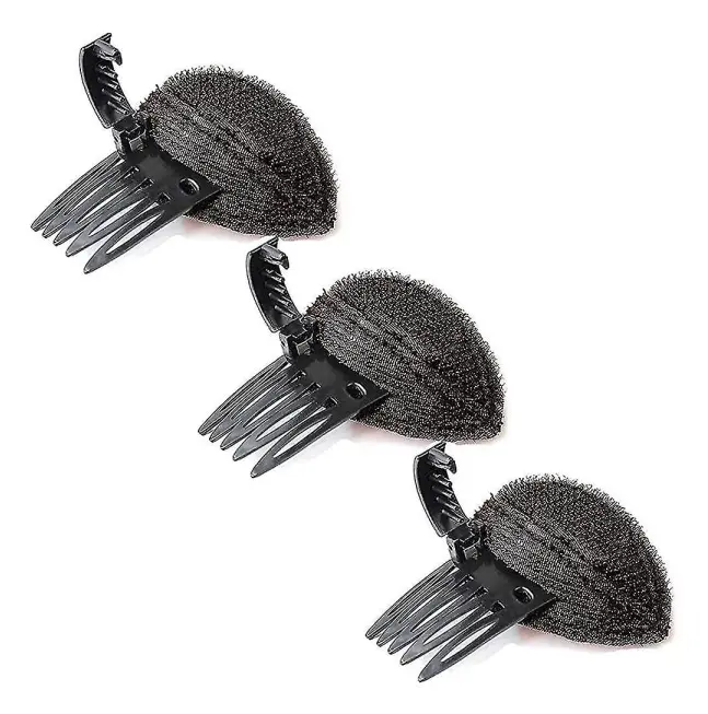 Puff hår huvudkudde, osynlig fluffig pad svampklämma