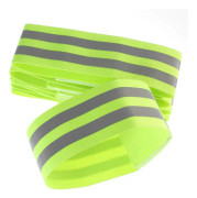 Gröna 6X elastiska reflexarmband, säkerhetsreflexband för W
