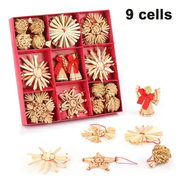 Environmentally friendly creative wheat straw woven Christmas