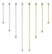 8 st rostfritt stål halsband förlängare armband förlängare förlängning