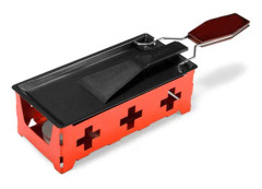 Bärbar hopfällbar non-stick stearinljus Raclette Pan