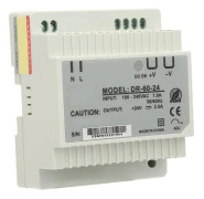 SALUTUYA Din Rail Strömförsörjning DR-60-24 60W enkelutgång 24V Din Rail Strömförsörjning Gör det själv Strömförsörjning