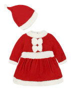 Baby BoyChristmas Santa Cosplay Romper Jumpsuit Dress Hat Outfit W