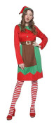 Jultomtdräkt Förälder Barnfest Outfit Holiday Cosplay Fancy Dress Familjekläder Women S