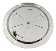 Runda ventilationsgaller, justerbar ventilationsöppning i rostfritt stål, luftintag och utlopp, 1 st